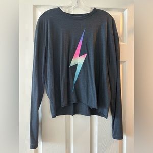 Aviator Nation Bolt Boyfriend Long Tee